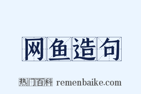 网鱼造句是什么意思的图片